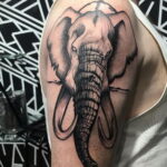 Рисунок интересной тату со слоном 29.11.2020 №052 -elephant tattoo- tatufoto.com
