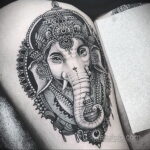 Рисунок тату белый слон 30.11.2020 №003 -white elephant tattoo- tatufoto.com