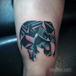 Рисунок тату слон- вариант 30.11.2020 №057 -elephant tattoo- tatufoto.com