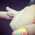 Рисунок тату слон- вариант 30.11.2020 №142 -elephant tattoo- tatufoto.com