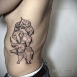 Рисунок тату слон- вариант 30.11.2020 №220 -elephant tattoo- tatufoto.com