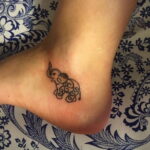 Рисунок тату слон- вариант 30.11.2020 №239 -elephant tattoo- tatufoto.com
