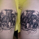 Рисунок тату слон- вариант 30.11.2020 №272 -elephant tattoo- tatufoto.com