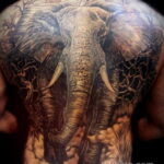 Рисунок тату слон- вариант 30.11.2020 №307 -elephant tattoo- tatufoto.com