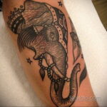 Рисунок тату слон- вариант 30.11.2020 №374 -elephant tattoo- tatufoto.com