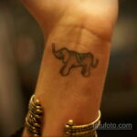 Рисунок тату слон- вариант 30.11.2020 №378 -elephant tattoo- tatufoto.com