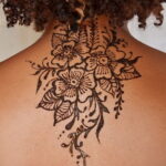 Рисунок тату хной для девушки 28.11.2020 №006 -henna tattoo for girl- tatufoto.com