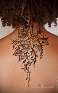 Рисунок тату хной для девушки 28.11.2020 №006 -henna tattoo for girl- tatufoto.com