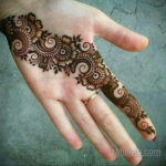 Рисунок тату хной для девушки 28.11.2020 №008 -henna tattoo for girl- tatufoto.com