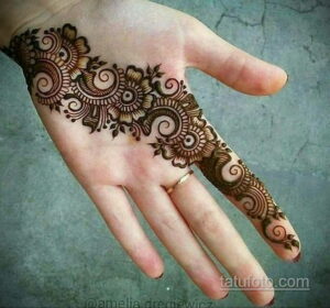 Рисунок тату хной для девушки 28.11.2020 №008 -henna tattoo for girl- tatufoto.com