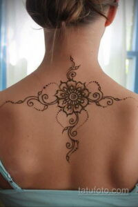 Рисунок тату хной для девушки 28.11.2020 №009 -henna tattoo for girl- tatufoto.com