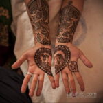Рисунок тату хной для девушки 28.11.2020 №013 -henna tattoo for girl- tatufoto.com