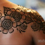 Рисунок тату хной для девушки 28.11.2020 №014 -henna tattoo for girl- tatufoto.com