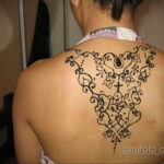 Рисунок тату хной для девушки 28.11.2020 №017 -henna tattoo for girl- tatufoto.com