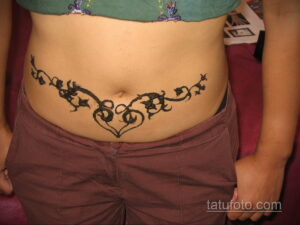 Рисунок тату хной для девушки 28.11.2020 №018 -henna tattoo for girl- tatufoto.com