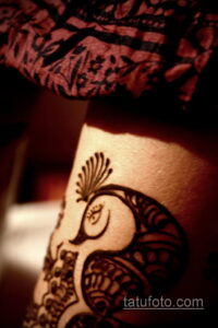 Рисунок тату хной для девушки 28.11.2020 №022 -henna tattoo for girl- tatufoto.com