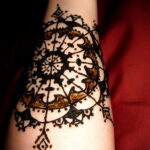 Рисунок тату хной для девушки 28.11.2020 №025 -henna tattoo for girl- tatufoto.com