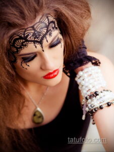 Рисунок тату хной для девушки 28.11.2020 №028 -henna tattoo for girl- tatufoto.com