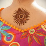 Рисунок тату хной для девушки 28.11.2020 №029 -henna tattoo for girl- tatufoto.com