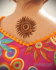 Рисунок тату хной для девушки 28.11.2020 №029 -henna tattoo for girl- tatufoto.com