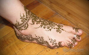 Рисунок тату хной для девушки 28.11.2020 №030 -henna tattoo for girl- tatufoto.com