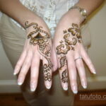 Рисунок тату хной для девушки 28.11.2020 №032 -henna tattoo for girl- tatufoto.com
