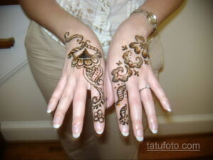 Рисунок тату хной для девушки 28.11.2020 №032 -henna tattoo for girl- tatufoto.com