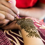 Рисунок тату хной для девушки 28.11.2020 №039 -henna tattoo for girl- tatufoto.com