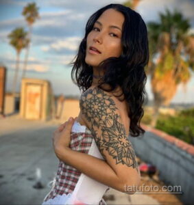 Рисунок тату хной для девушки 28.11.2020 №054 -henna tattoo for girl- tatufoto.com