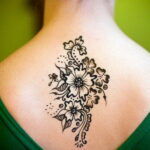 Рисунок тату хной для девушки 28.11.2020 №062 -henna tattoo for girl- tatufoto.com