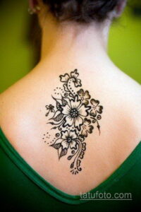 Рисунок тату хной для девушки 28.11.2020 №062 -henna tattoo for girl- tatufoto.com