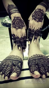 Рисунок тату хной для девушки 28.11.2020 №067 -henna tattoo for girl- tatufoto.com