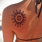 Рисунок тату хной для девушки 28.11.2020 №068 -henna tattoo for girl- tatufoto.com