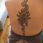 Рисунок тату хной для девушки 28.11.2020 №069 -henna tattoo for girl- tatufoto.com