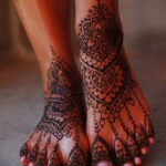 Рисунок тату хной для девушки 28.11.2020 №073 -henna tattoo for girl- tatufoto.com