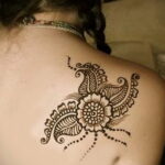 Рисунок тату хной для девушки 28.11.2020 №074 -henna tattoo for girl- tatufoto.com