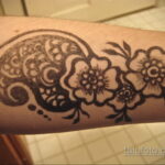 Рисунок тату хной для девушки 28.11.2020 №076 -henna tattoo for girl- tatufoto.com