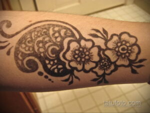 Рисунок тату хной для девушки 28.11.2020 №076 -henna tattoo for girl- tatufoto.com