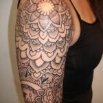 Рисунок тату хной для девушки 28.11.2020 №081 -henna tattoo for girl- tatufoto.com