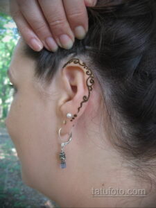 Рисунок тату хной для девушки 28.11.2020 №084 -henna tattoo for girl- tatufoto.com