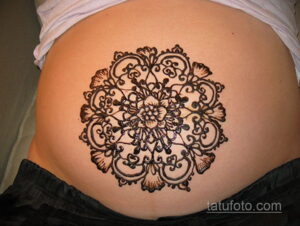 Рисунок тату хной для девушки 28.11.2020 №085 -henna tattoo for girl- tatufoto.com