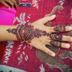 Рисунок тату хной для девушки 28.11.2020 №087 -henna tattoo for girl- tatufoto.com