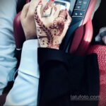 Рисунок тату хной для девушки 28.11.2020 №094 -henna tattoo for girl- tatufoto.com