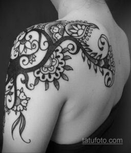 Рисунок тату хной для девушки 28.11.2020 №100 -henna tattoo for girl- tatufoto.com