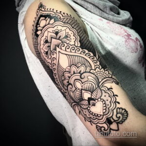 Рисунок тату хной для девушки 28.11.2020 №105 -henna tattoo for girl- tatufoto.com