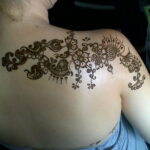 Рисунок тату хной для девушки 28.11.2020 №111 -henna tattoo for girl- tatufoto.com