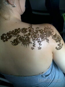 Рисунок тату хной для девушки 28.11.2020 №111 -henna tattoo for girl- tatufoto.com