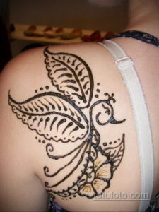 Рисунок тату хной для девушки 28.11.2020 №114 -henna tattoo for girl- tatufoto.com
