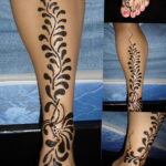 Рисунок тату хной для начинающих 28.11.2020 №010 -Henna tattoo drawing- tatufoto.com
