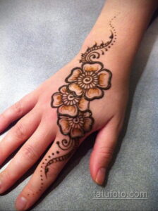 Рисунок тату хной для начинающих 28.11.2020 №015 -Henna tattoo drawing- tatufoto.com